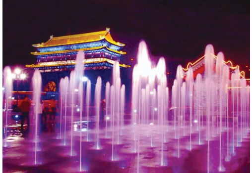 راس نافورة متحرك